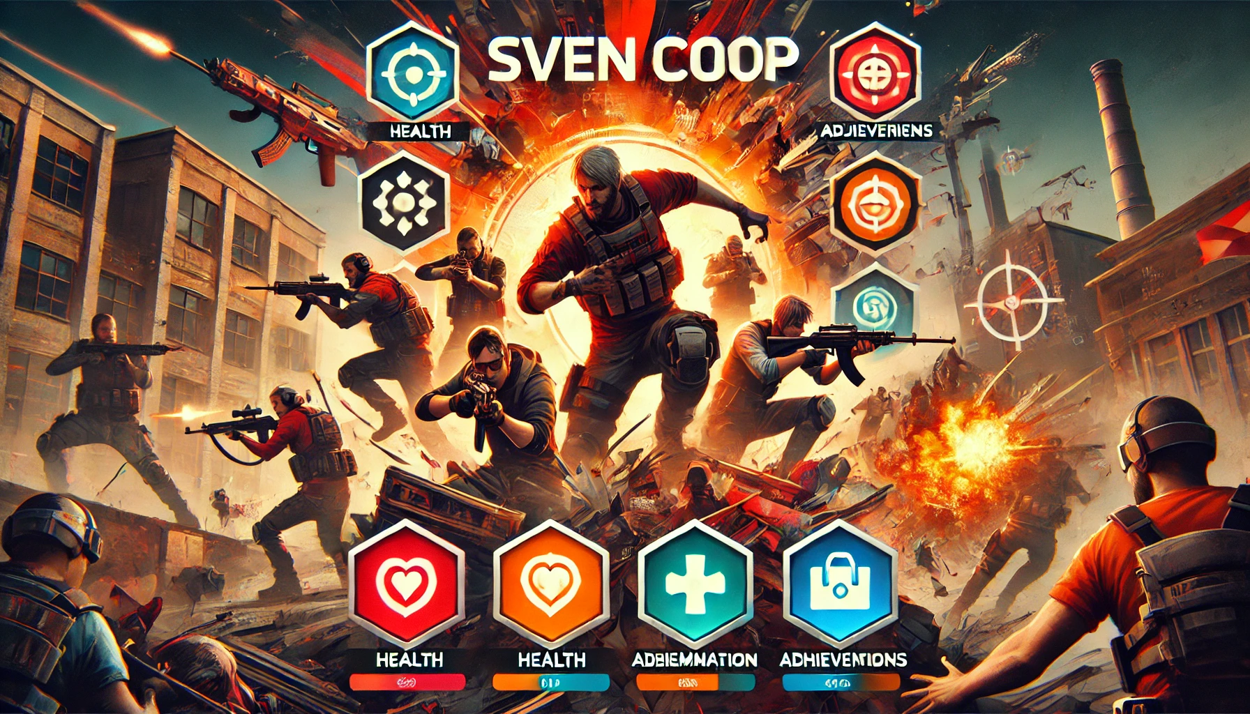 Sven Coop game icons and banners